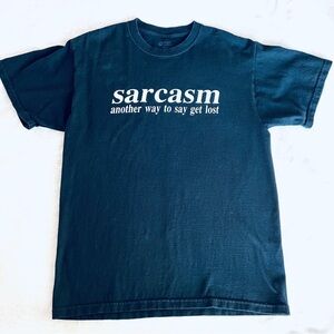 Men's Shirt Dark Blue Sarcasm Tee